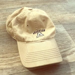 Distressed tan hat